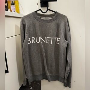 Brunette The Label Heather Gray Sweatshirt